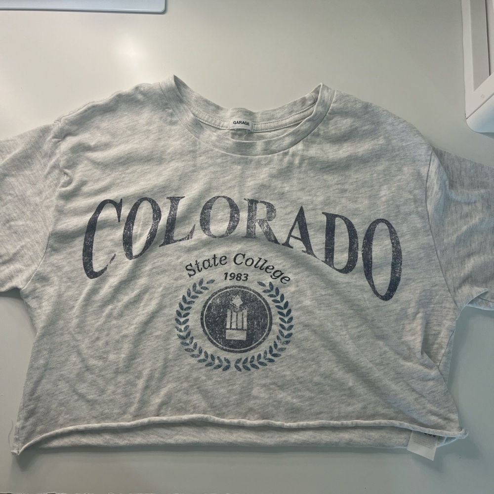 Garage Gray Colorado State College Kids Shirt
